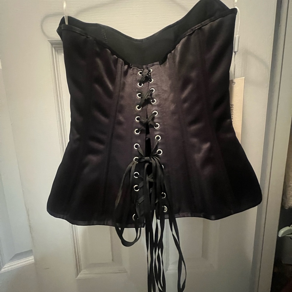 Elegant Black Corset Top